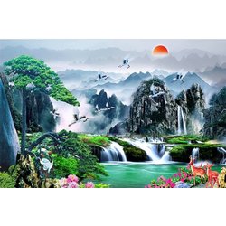 TRANH 3 D SƠN THỦY HỮU TÌNH 018