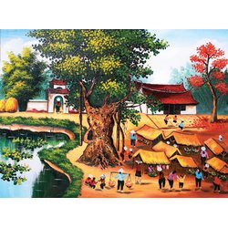 Tranh 3 d đồng quê 7